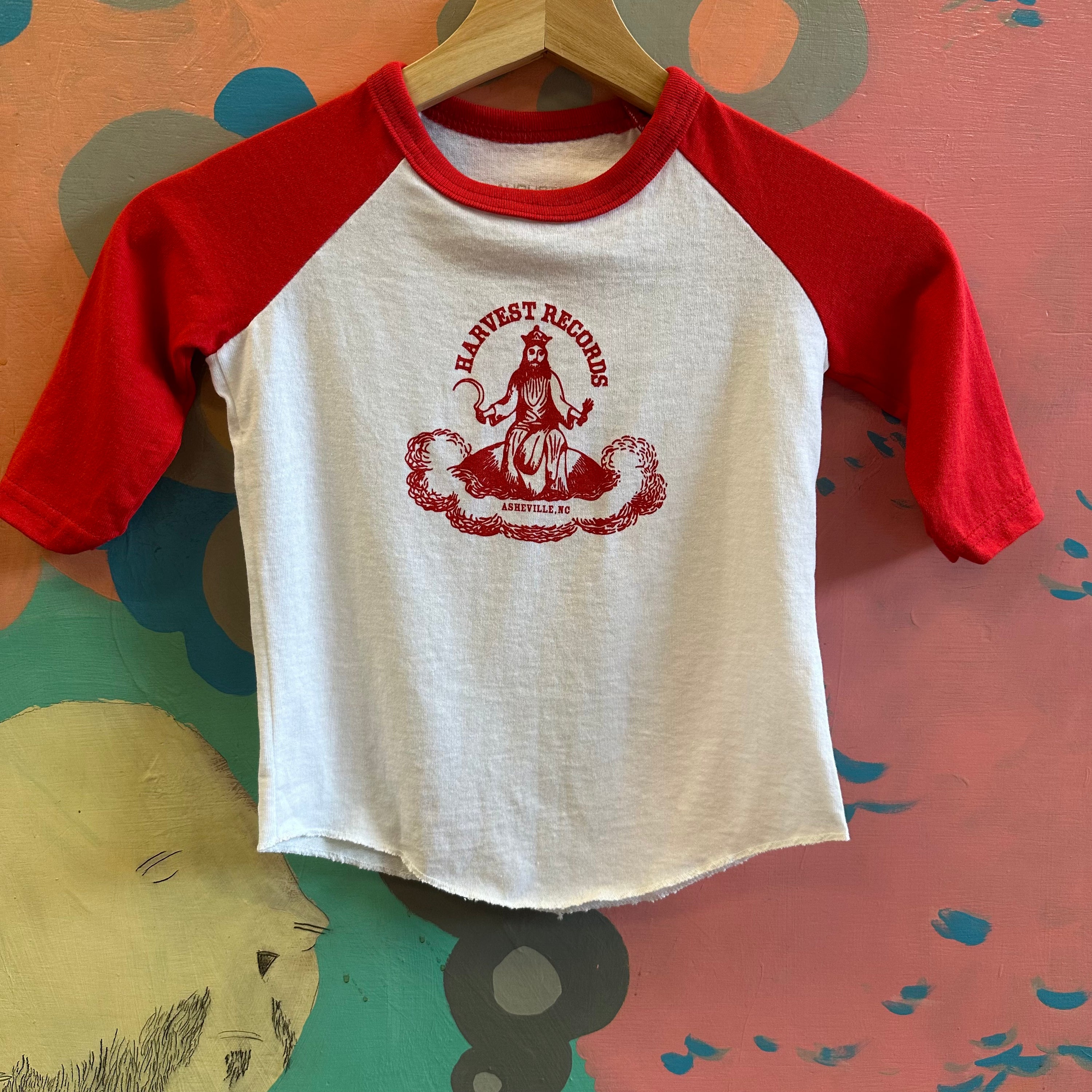 Harvest Kids Raglan Shirt — White/Red