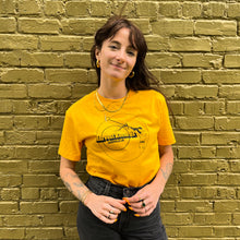 Load image into Gallery viewer, Harvest Records T-Shirt (Yellow with Black)
